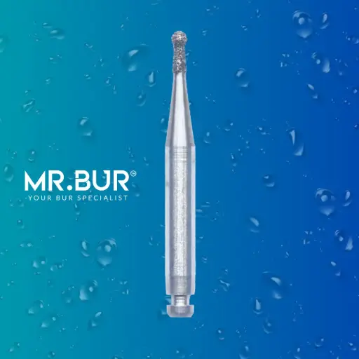 [R802/012] RA DIAMONDS BUR ROUND WITH COLLAR