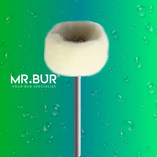 [01S22] POLISHING BRUSH WHEEL SHAPE (WHITE/CASHMERE)